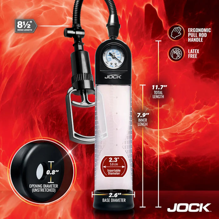 GAUGE PENIS PUMP W/ PULL ROD PUMP UP