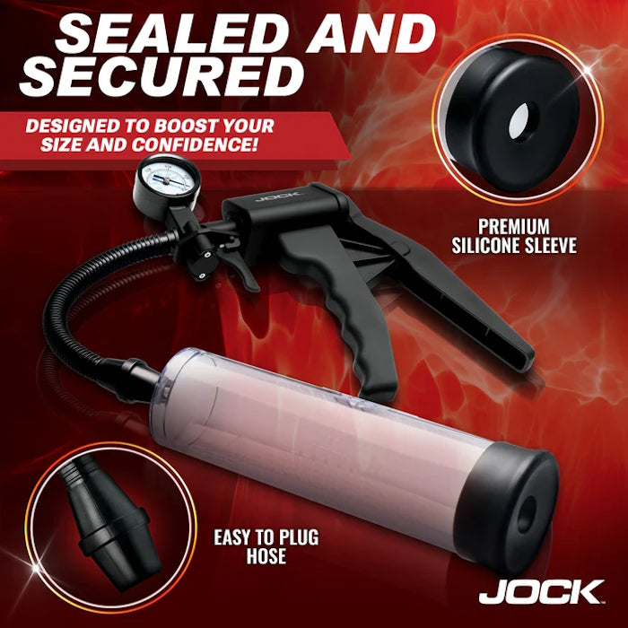 PENIS PUMP W/ GAUGE & TRIGGER HANDLE PUMP UP