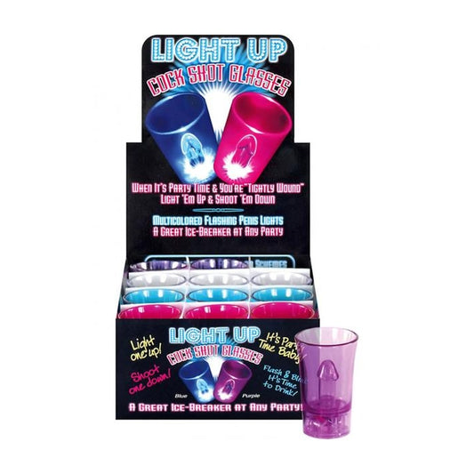 LIGHT UP SHOT GLASSES - 12PCS/DISPLAY