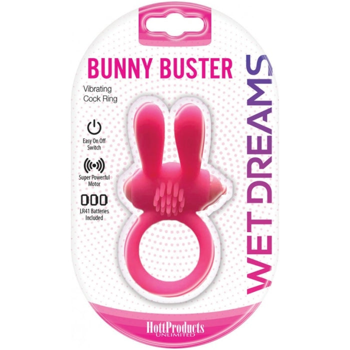 WET DREAMS BUNNY BUSTER COCKRING W/ TURBO BUNNY MOTORS