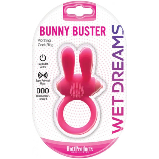 WET DREAMS BUNNY BUSTER COCKRING W/ TURBO BUNNY MOTORS