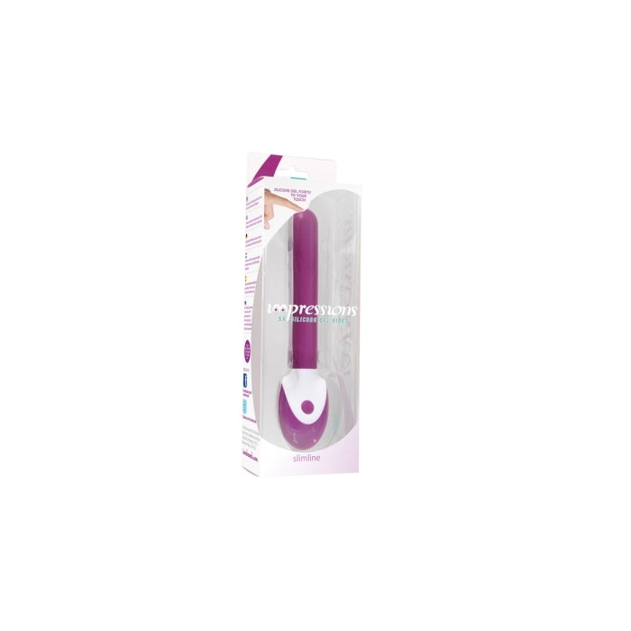**SPECIAL** IMPRESSIONS 5X SILICONE GEL VIBES SLIMLINE - PURPLE