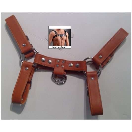 LEATHER HARNESS MODEL 0009 - HANDMADE